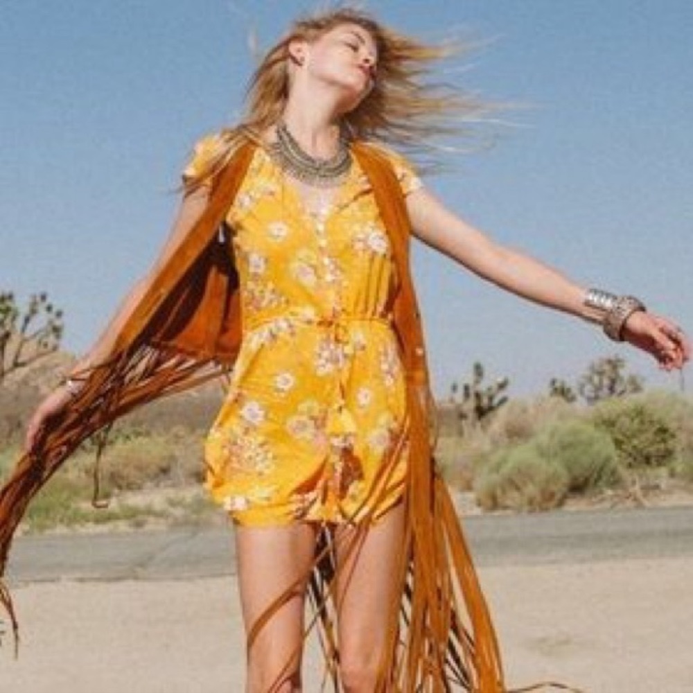 Spell & The Gypsy Sundancer Romper Small EUC